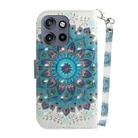 For Motorola Edge 50 Neo 5G Global 3D Colored Flip Leather Phone Case(Peacock Wreath) - 3