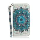 For Motorola Moto G35 3D Colored Flip Leather Phone Case(Peacock Wreath) - 2