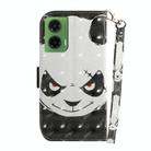 For Motorola Moto G35 3D Colored Flip Leather Phone Case(Angry Bear) - 3