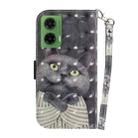 For Motorola Moto G35 3D Colored Flip Leather Phone Case(Hug Cat) - 3