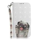 For Motorola Moto G75 5G 3D Colored Flip Leather Phone Case(Pug) - 2