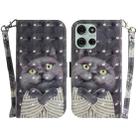 For Motorola Moto G75 5G 3D Colored Flip Leather Phone Case(Hug Cat) - 1