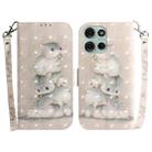 For Motorola Moto G75 5G 3D Colored Flip Leather Phone Case(Squirrels) - 1