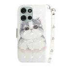 For Motorola Moto G75 5G 3D Colored Flip Leather Phone Case(Cute Cat) - 3