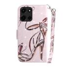 For Motorola Moto G 5G 2025 3D Colored Flip Leather Phone Case(Butterfly High-heeled) - 3