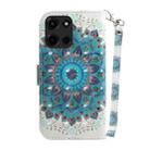 For Motorola Moto G 5G 2025 3D Colored Flip Leather Phone Case(Peacock Wreath) - 3