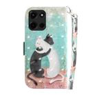 For Motorola Moto G 5G 2025 3D Colored Flip Leather Phone Case(Black White Cat) - 3