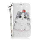 For Motorola Moto G 5G 2025 3D Colored Flip Leather Phone Case(Cute Cat) - 2