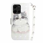 For Motorola Moto G 5G 2025 3D Colored Flip Leather Phone Case(Cute Cat) - 3