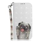 For Motorola Moto G15 3D Colored Flip Leather Phone Case(Pug) - 2