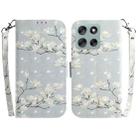 For Motorola Moto G56 5G / G66j 5G / G66y 5G 3D Colored Flip Leather Phone Case(Magnolia) - 1