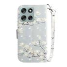 For Motorola Moto G56 5G / G66j 5G / G66y 5G 3D Colored Flip Leather Phone Case(Magnolia) - 3