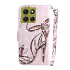 For Motorola Moto G86 5G 3D Colored Flip Leather Phone Case(Butterfly High-heeled) - 3
