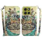 For Motorola Moto G86 5G 3D Colored Flip Leather Phone Case(Zoo) - 1