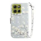 For Motorola Moto G86 5G 3D Colored Flip Leather Phone Case(Magnolia) - 3