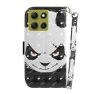 For Motorola Moto G86 5G 3D Colored Flip Leather Phone Case(Angry Bear) - 3