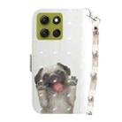For Motorola Moto G86 5G 3D Colored Flip Leather Phone Case(Pug) - 3
