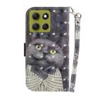 For Motorola Moto G86 5G 3D Colored Flip Leather Phone Case(Hug Cat) - 3