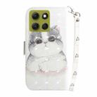 For Motorola Moto G86 5G 3D Colored Flip Leather Phone Case(Cute Cat) - 3
