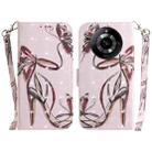 For Realme 11 5G/Narzo 60 India Version 3D Colored Horizontal Flip Leather Phone Case(Butterfly High-heeled) - 1