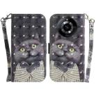 For Realme 11 5G/Narzo 60 India Version 3D Colored Horizontal Flip Leather Phone Case(Hug Cat) - 1