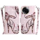 For Realme 11 5G Global 3D Colored Horizontal Flip Leather Phone Case(Butterfly High-heeled) - 1