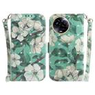 For Realme 11 5G Global 3D Colored Horizontal Flip Leather Phone Case(Watercolor Flower) - 1