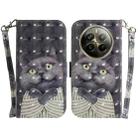 For Realme 12 Pro+ Global 3D Colored Horizontal Flip Leather Phone Case(Hug Cat) - 1