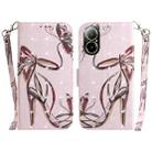 For Realme C67 4G Global 3D Colored Horizontal Flip Leather Phone Case(Butterfly High-heeled) - 1