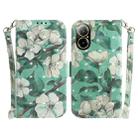 For Realme C67 4G Global 3D Colored Horizontal Flip Leather Phone Case(Watercolor Flower) - 1