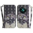 For Realme 12+ 3D Colored Horizontal Flip Leather Phone Case(Hug Cat) - 1