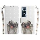 For Realme C65 4G 3D Colored Horizontal Flip Leather Phone Case(Pug) - 1