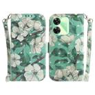 For Realme C61 / C63 / Note 60 3D Colored Horizontal Flip Leather Phone Case(Watercolor Flower) - 1