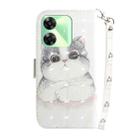 For Realme C61 / C63 / Note 60 3D Colored Horizontal Flip Leather Phone Case(Cute Cat) - 3