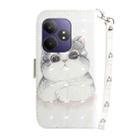 For Realme GT 6 / GT 6T / GT Neo6 / GT Neo6 SE 3D Colored Horizontal Flip Leather Phone Case(Cute Cat) - 3