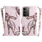 For Realme C75 3D Colored Horizontal Flip Leather Phone Case(Butterfly High-heeled) - 1