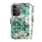 For Realme C75 3D Colored Horizontal Flip Leather Phone Case(Watercolor Flower) - 3