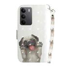 For Realme C75 3D Colored Horizontal Flip Leather Phone Case(Pug) - 3