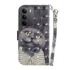 For Realme C75 3D Colored Horizontal Flip Leather Phone Case(Hug Cat) - 3