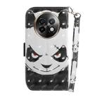 For Realme 13+ Global 3D Colored Horizontal Flip Leather Phone Case(Angry Bear) - 3