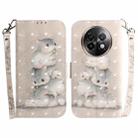 For Realme 13+ Global 3D Colored Horizontal Flip Leather Phone Case(Squirrels) - 1