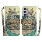 For Samsung Galaxy S23 FE 5G 3D Colored Horizontal Flip Leather Phone Case(Zoo) - 1