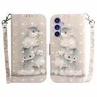 For Samsung Galaxy S23 FE 5G 3D Colored Horizontal Flip Leather Phone Case(Squirrels) - 1