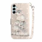 For Samsung Galaxy A15 3D Colored Horizontal Flip Leather Phone Case(Squirrels) - 3