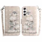 For Samsung Galaxy S24 5G 3D Colored Horizontal Flip Leather Phone Case(Squirrels) - 1