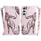 For Samsung Galaxy S24+ 5G 3D Colored Horizontal Flip Leather Phone Case(Butterfly High-heeled) - 1