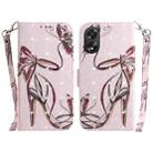 For OPPO A38 4G / A18 3D Colored Horizontal Flip Leather Phone Case(Butterfly High-heeled) - 1