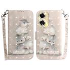 For OPPO A59 5G / A2M 3D Colored Horizontal Flip Leather Phone Case(Squirrels) - 1