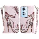 For OPPO Reno11 F Global 3D Colored Horizontal Flip Leather Phone Case(Butterfly High-heeled) - 1
