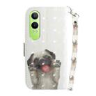 For OPPO K12x 3D Colored Horizontal Flip Leather Phone Case(Pug) - 3